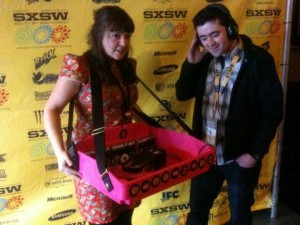 At the World Premiere of Jeanie Finlay's Sound It Out with Jim Colmar (SxSW programmer) and the mobile jukebox that won over fans 'one record at a time'.